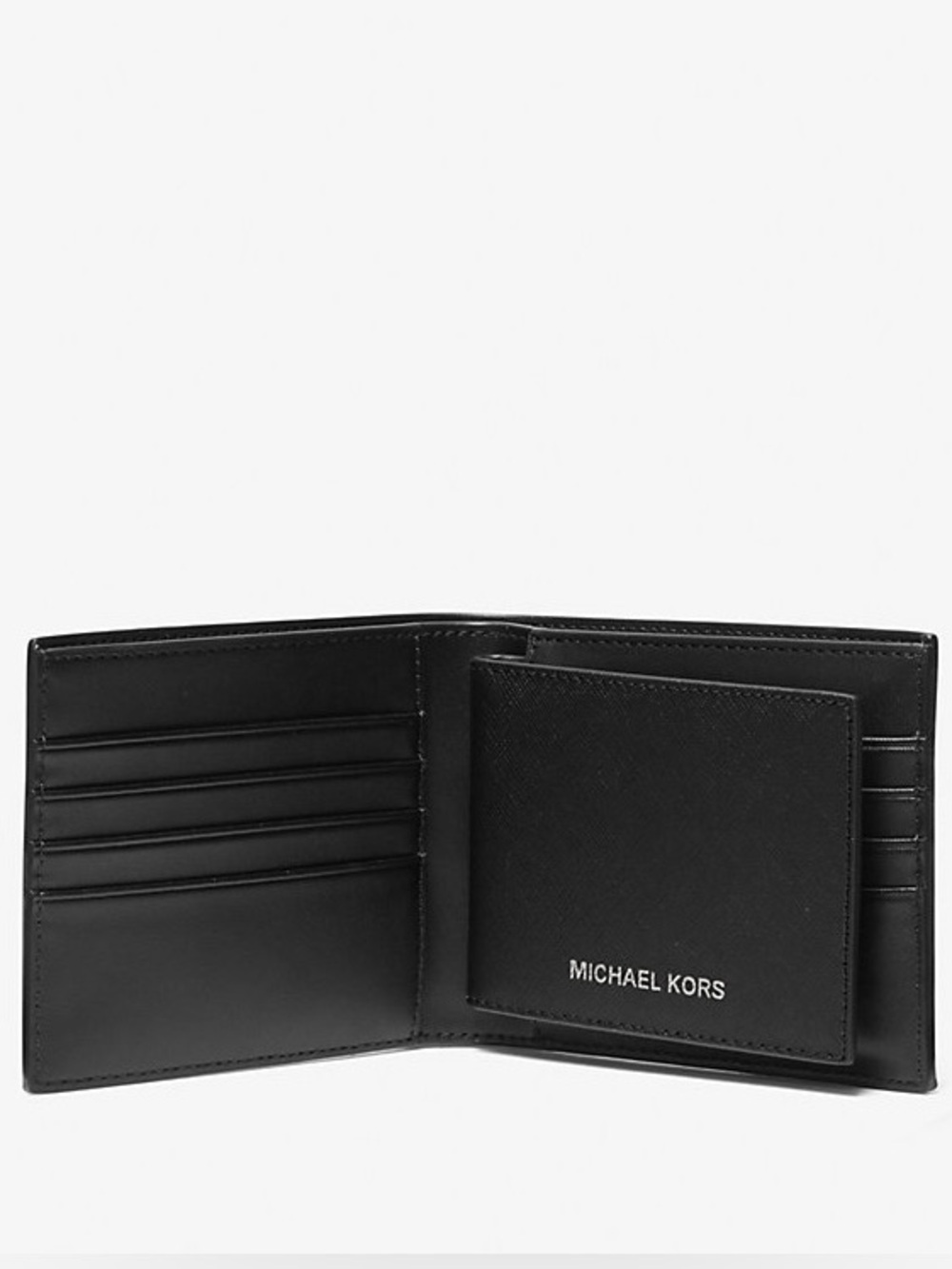 Michael Kors Varick Saffiano Leather Billfold Wallet With Passcase